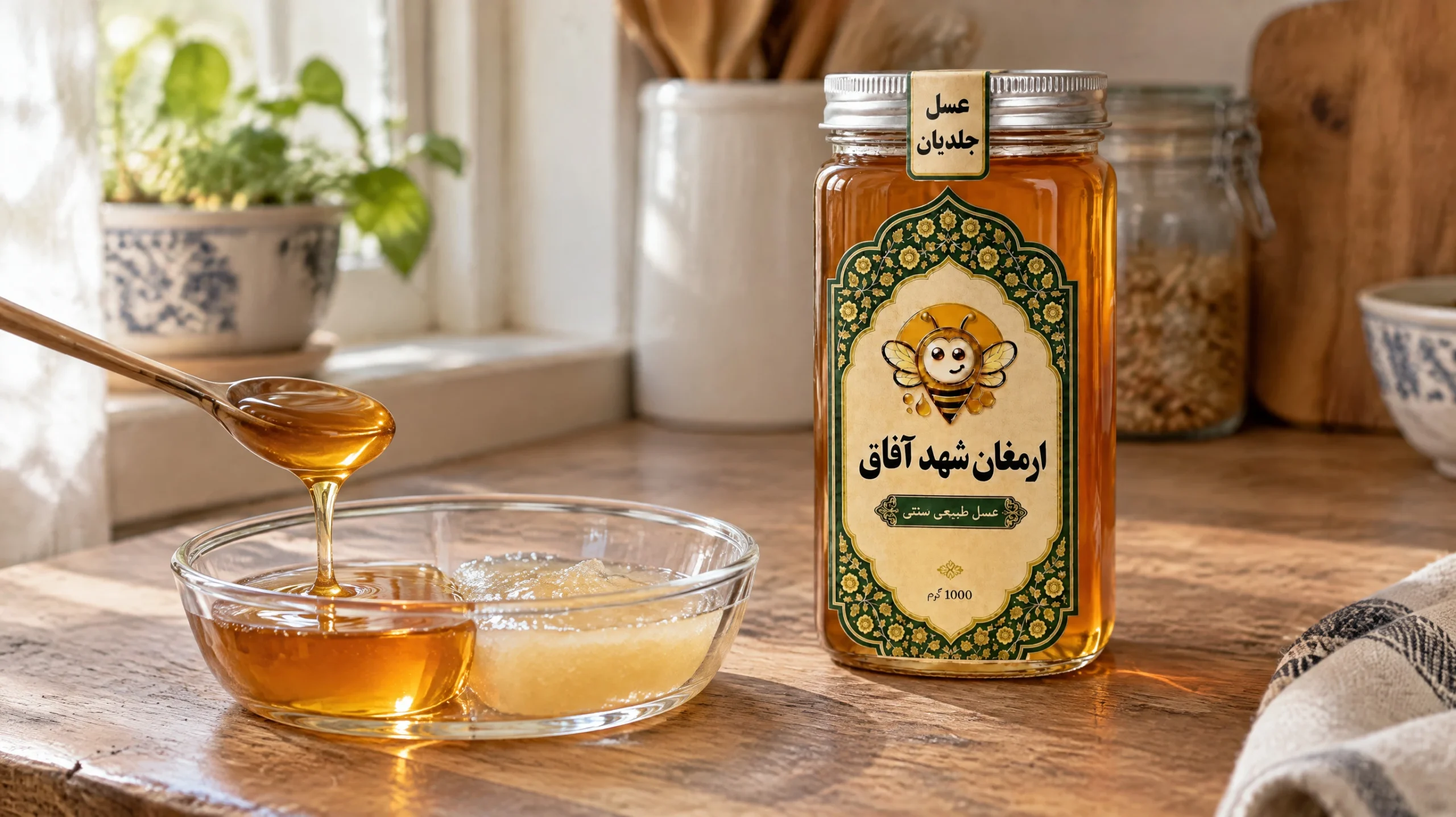 رنگ و بافت عسل جلدیان چگونه است؟